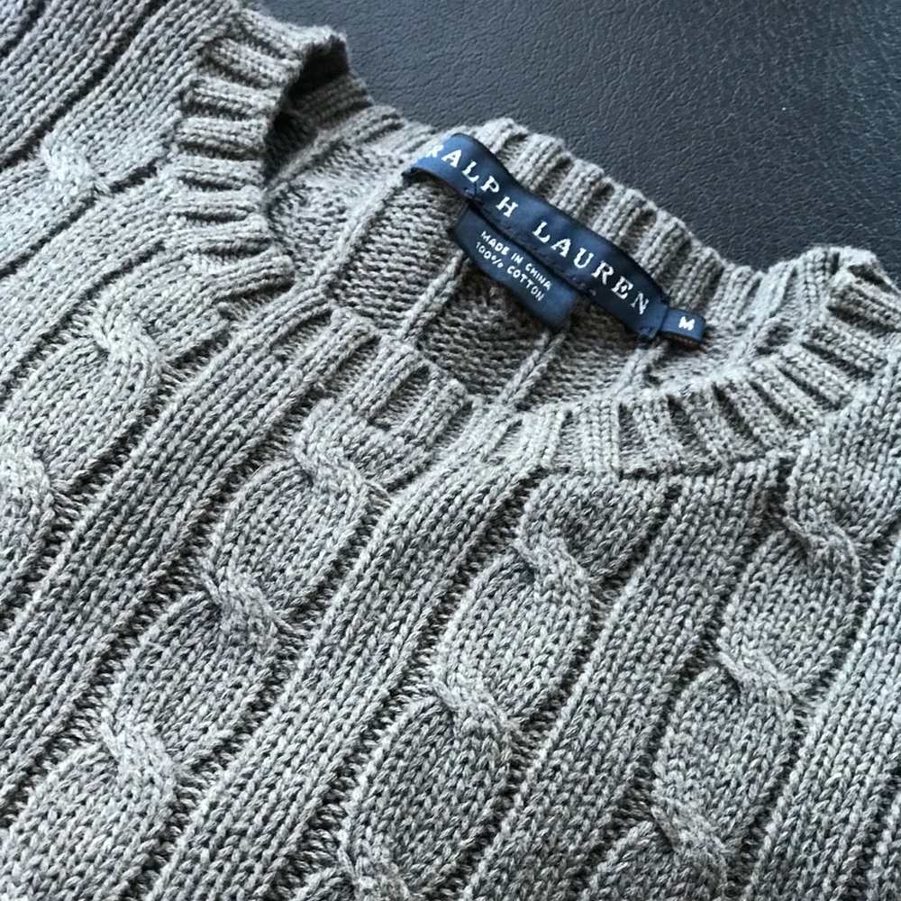Lightly Worn Ralph Lauren Cable Knit Sweater